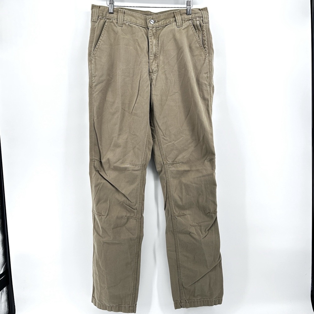Carhartt‎ Rugged Flex Slim Fit Work Pants Mens 34x36 Khaki Workwear Utility